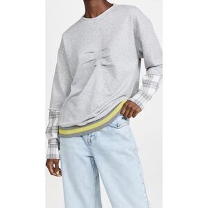 Le Superbe NWT No Comply Pullover Sweatshirt in Gray Size‎ Small MSRP $255